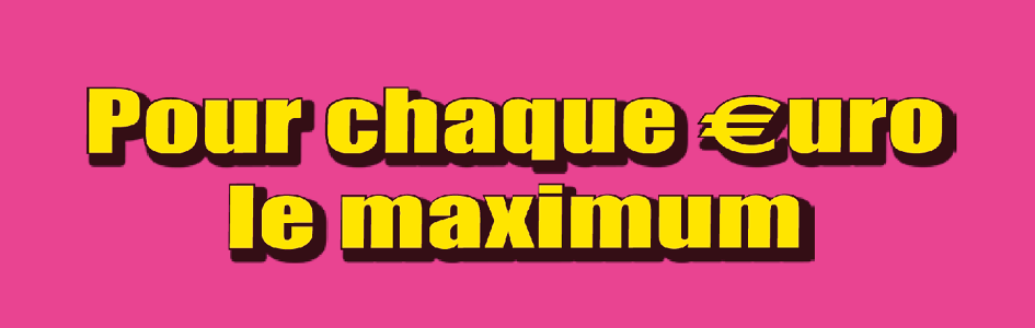 à saisir Mercredi, 29.07.
Pour chaque €uro le maximum à saisir Mercredi, 29.07.
