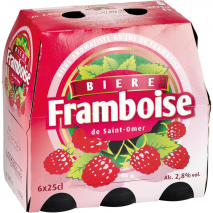 saint-omer Bière aromatisée** au jus de framboise