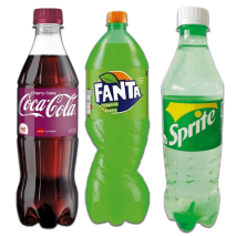 Fanta, Coca-cola, Sprite Soda  